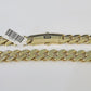 Real 10K Royal Monaco Chain Box Clasp 13mm Gold Necklace 10Kt 24" Genuine