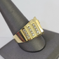 Real 10k Ring Crown Fancy Design Yellow Gold Men Casual 10kt