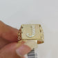 Real 10k Initial J Casual Ring Alphabet Yellow Gold 10kt Genuine