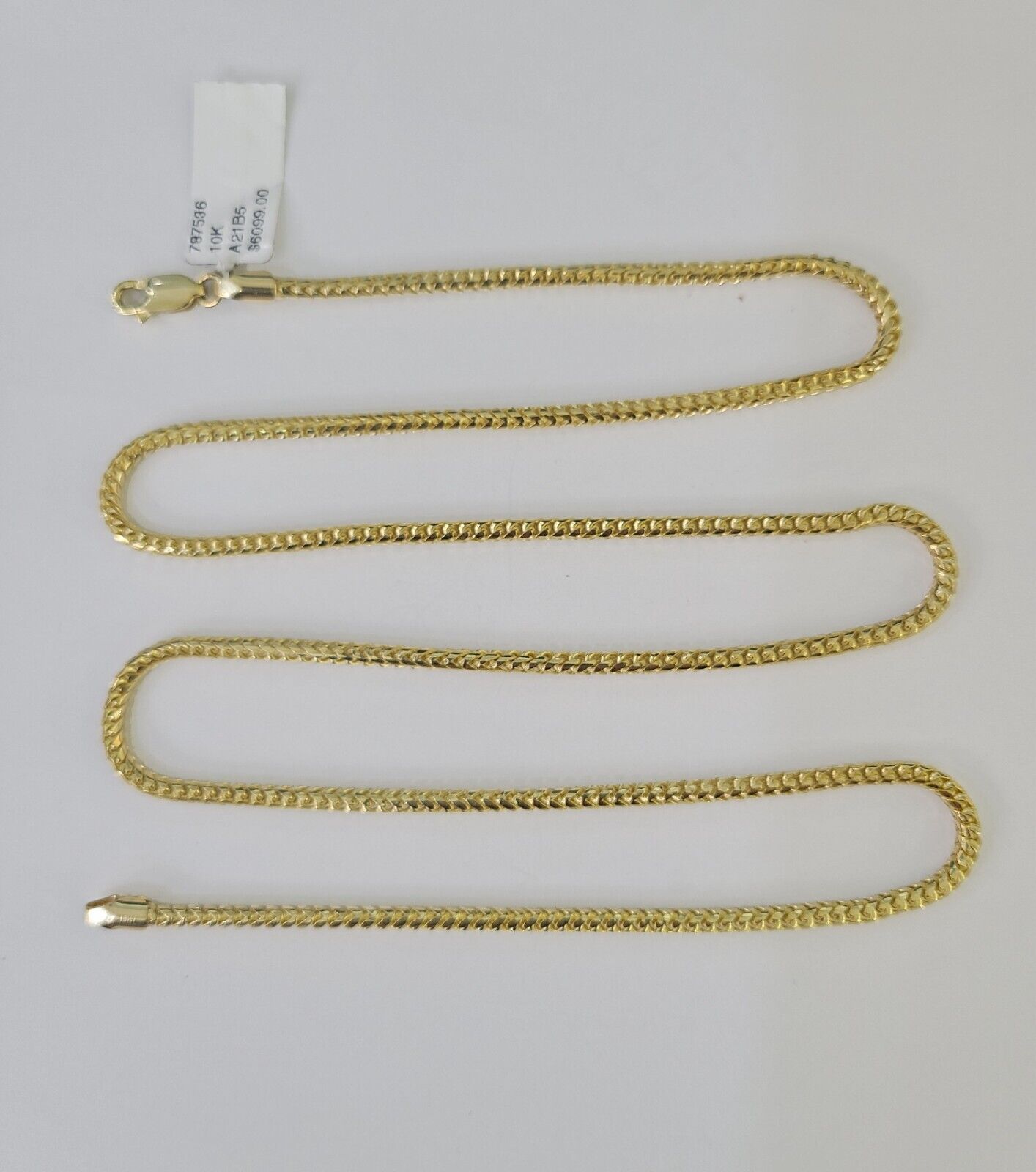 10K Gold Palm Chain Solid 2mm 18" 20" 22" 24" 26" Yellow Gold Real Men Women