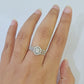 REAL 14k White Gold Diamond Ring Ladies Wedding Engagement Genuine