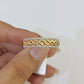 Real 10k Yellow Gold Diamond Mens Ring Band Wedding Genuine Natural