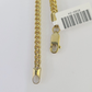 10k Yellow Gold Franco Bracelet 3mm 7.25" Inch Men Women Link Real