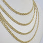 Real 10k Chino ID Chain Necklace Yellow Gold 4mm 16" 18" 20" 22" Genuine