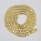 10k Gold Solid Cuban Curb Necklace Chain 3mm 4mm 5mm 18-28 Inches 10kt Yellow