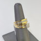 REAL 14k Diamond Ring Yellow Gold Ladies Men Duo SET Wedding Engagement Genuine