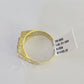 Real 10k Initial B Casual Ring Alphabet Yellow Gold 10kt Genuine