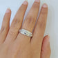 REAL 10k White Gold Diamond Ring Mens Wedding Engagement Ring Genuine