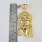 14k Figaro Solid Chain Jesus Head Charm Pendant Gold 7mm 20-30 inch SET Necklace