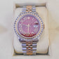 ROLEX  Datejust Stainless Watch Roman Dial Diamond Bezel 36mm Men