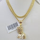 10K Gold Miami Cuban Chain Jesus Head Charm 18"-28" 3mm REAL Pendant Necklace