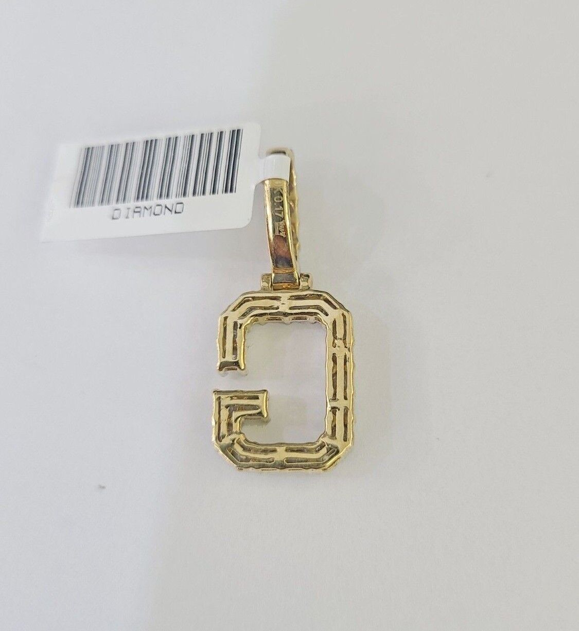 10K Gold Miami Cuban Chain G Initial Diamond Charm Length 18"-26" 3mm REAL