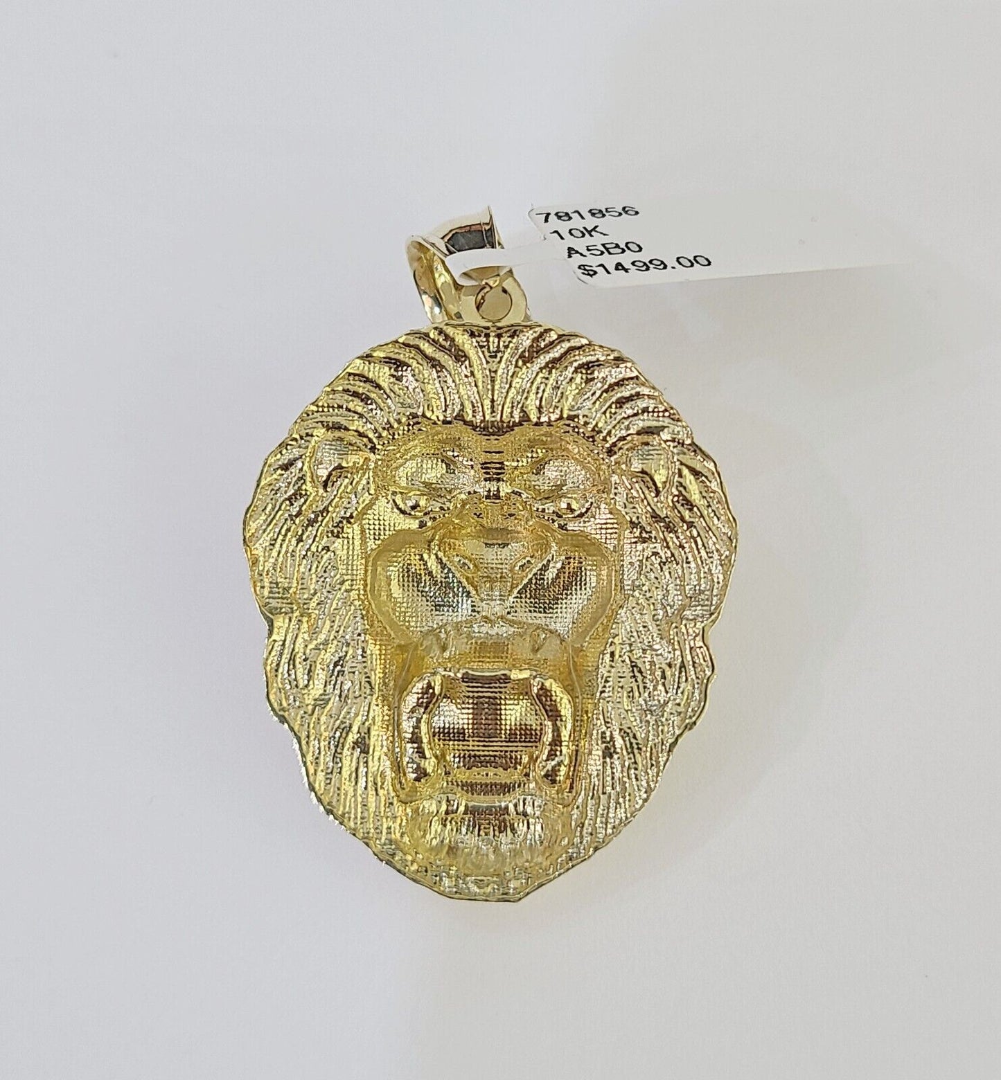 10k Gold Byzantine Necklace Lion Charm 18-26 inches 3mm REAL Yellow SET Chain