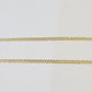 10k Gold Cuban Curb Link chain SOLID 3mm 20 Inch Real Yellow Gold Real Genuine