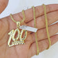 10K Gold Franco Chain 100 Charm Length 18-26 inches 2mm REAL Yellow