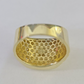 Real 10k Ring Crown Fancy Black Design Yellow Gold Men Casual 10kt