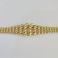 14K Gold Princesa Ring Bracelet 7" 7mm Real Yellow SET Flat Byzantine Link 14Kt