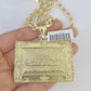 10k Last Supper Pendant Rope Chain 7mm 18"-26" SET Necklace Mens Charm