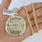 10K Gold Franco Chain Last Supper Charm Length 18-26 inches 3mm REAL Yellow