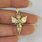 10K Real Praying Hands Charm Pendant Yellow Gold Genuine