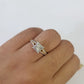 Real 10k Diamond Ladies Ring Yellow Gold Women Casual Genuine Wedding