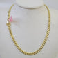 Real 14K Miami Cuban Link Chain Necklace Yellow Gold 24 inch 6mm Mens Hollow