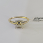 Real 10k Diamond Ladies Ring Yellow Gold Bridal Women Engagement Wedding