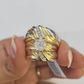 REAL 14k Diamond Ring Yellow Gold Ladies Men Trio SET Wedding Engagement Genuine