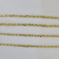 14k Solid Rope Chain Yellow Gold Necklace 4mm 5mm 18-26 Inches Real Men Women