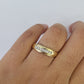 REAL 10k Diamond Ring Ladies Men Trio SET Wedding Engagement Genuine Yellow Gold