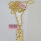 Real 14k Rope Chain Jesus Head Charm Set Yellow Gold 3mm 18-30" Necklace Pendant