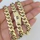 Real 10k Royal Monaco Chain 9mm 18-26 inches Necklace Yellow Gold Box Clasp