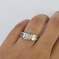 REAL 10k White Gold Diamond Ring Ladies Men Trio SET Wedding Engagement Genuine