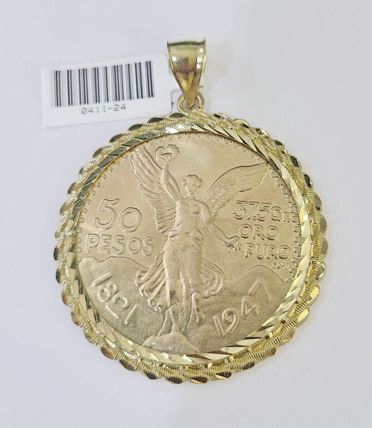 10k Centenario Solid Yellow Gold 50 Pesos 1947 Mexico/Mexican