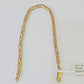 10K Yellow Gold Turkish Byzantine Link Bracelet Solid 4mm 9" inch Real Genuine