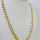 14k 6mm Miami Cuban Link Chain Yellow Gold Necklace 18"-26" Inches Real