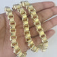 REAL 10k Gold Byzantine Chain Necklace Lobster Clasp 8mm 20" 22" 24" 26" 28" 30"