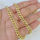 14k 6mm Miami Cuban Link Chain Yellow Gold Necklace 18"-26" Inches Real