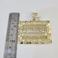 10K Miami Cuban Link Chain Last Supper Pendent Charm 6mm 20"-30" Necklace