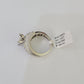 REAL 14k White Gold Diamond Ring Size 10 Wedding Casual Ring Mens Genuine