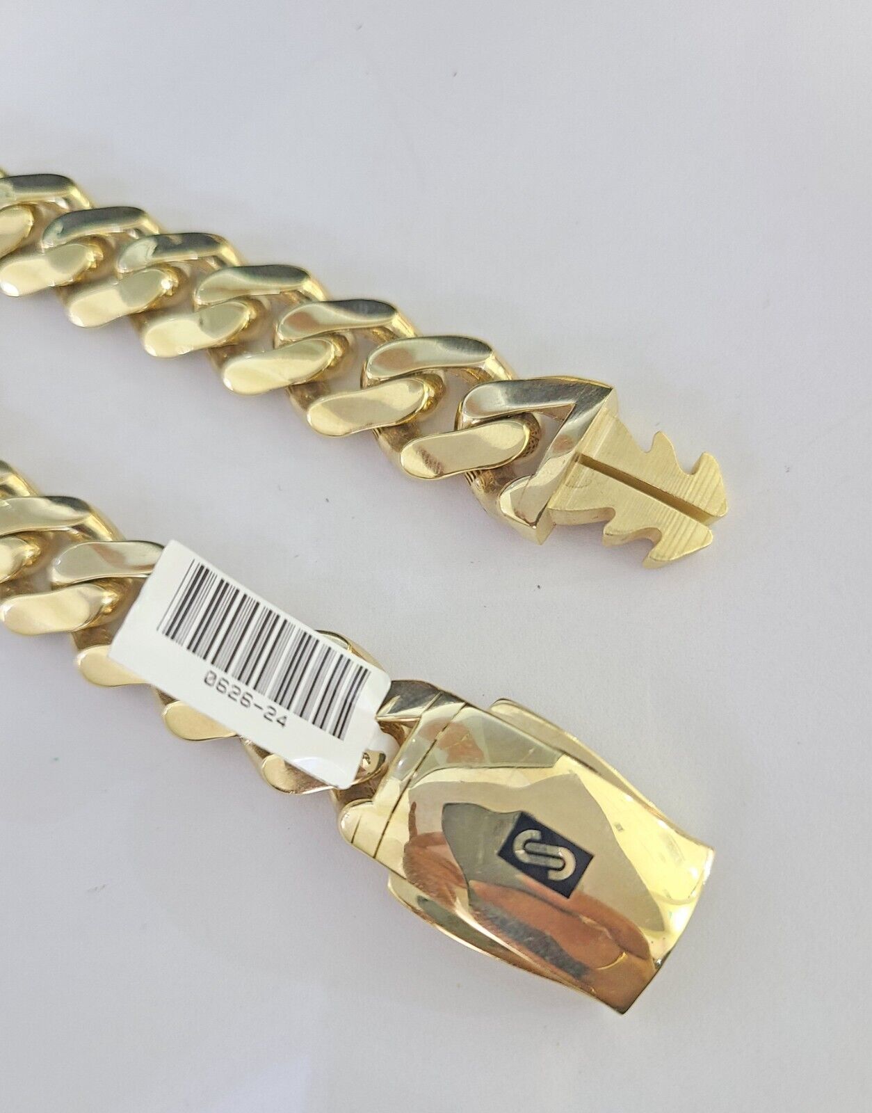 Real 10K Royal Monaco Bracelet Yellow Gold 9" Box Clasp 15mm Genuine