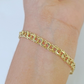 10k Yellow Gold Chino ID Bracelet Size 8" 6mm Inches Box Lock Real 10kt