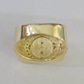 Real 10k Ring Medusa Head Fancy Design Yellow Gold Men Casual 10kt