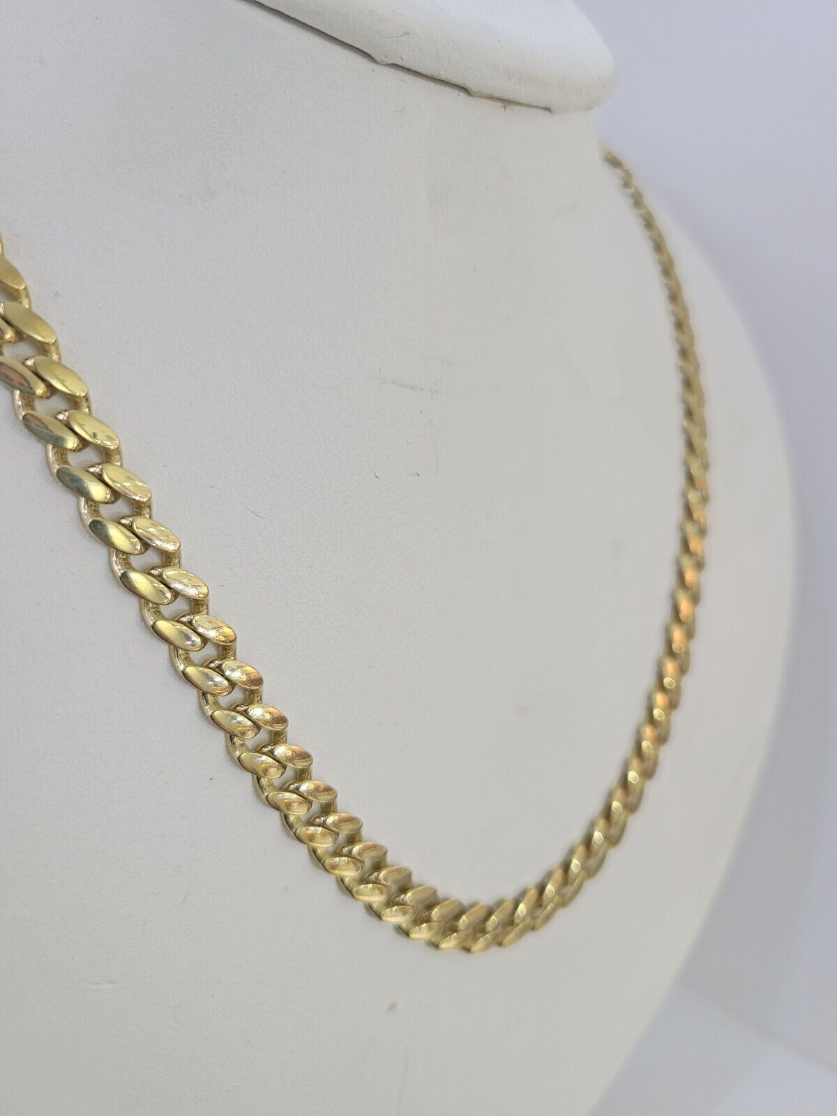 Real 10k Royal Monaco Chain 6mm 24 inches Yellow Gold Necklace Men Women