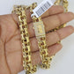 Real 10k Gold Chino ID Chain 9mm 24Inch Yellow Necklace Real gold