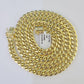 10K Miami Cuban Link Chain Yellow Gold Real 7mm 22 inch Necklace Mens Box Lock