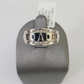 Real 10k DAD Diamond Ring Mens White Gold Size 10 Ring 10kt Genuine