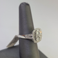 REAL 10k White Gold Diamond Ring Wedding Engagement Ring Genuine