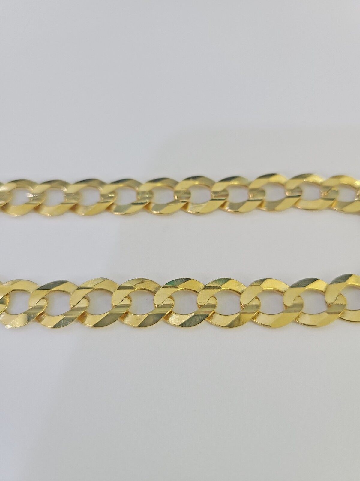 10k Cuban Curb Link Bracelet Yellow Gold 8mm 8.5 Inches Men Women Real