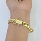 10k Solid Miami Cuban Link Bracelet 10mm 8" Box Lock 10kt Yellow Gold Real